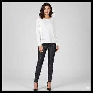 International Concepts Jeweled Blouse Corset Side Ties